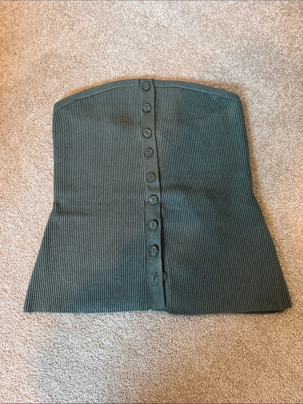 Ottoman Button-Front Tube Top